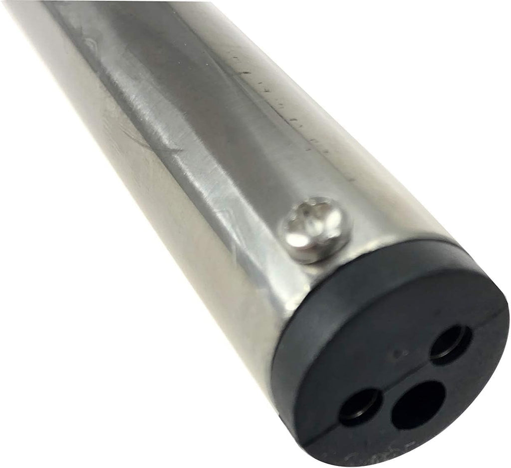 12V Marine Boat Yacht Pontoon Navigation Anchor Light 360 Degrees All around Nature White LED Splashproof Black Housing USCG Certified Approved (Plug-In Base (H=25"))