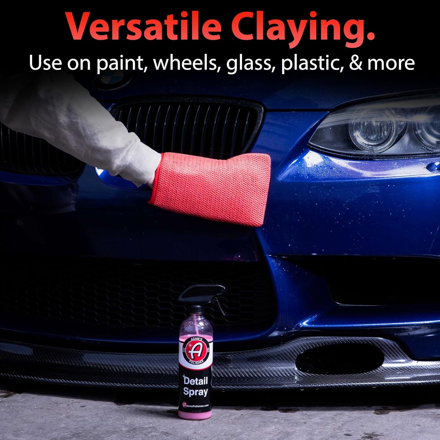Clay Mitt - Medium Grade Clay Bar Infused Mitt | Car Detailing Glove Quickly Removes Debris from Your Paint, Glass, Wheels, & More