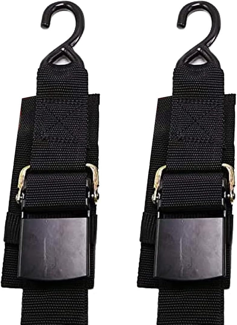 Heavy Duty Boat Trailer Transom Strap (2PK) - 2 Inch X 48 Inch Adjustable Marine Boat Tie down Straps to Trailer (Shipped from USA) with Quick Release Buckle1200 LBS Capacity Securely