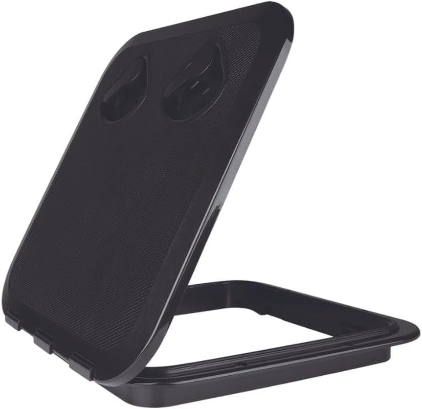 Marine Boat Deck Rectangular Access Hatch - White/Black, Lock and Key/Regular