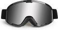Motocross Goggles for Adult ATV, Motorcycle, Dirtbike & Offroad - UV400 Anti-Scratch, Dustproof Silver MX Goggles